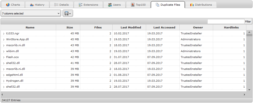 Screenshot Web Access duplicates