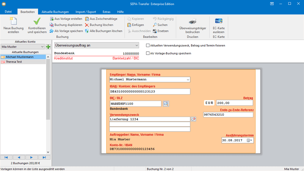Sepa Lastschriften Sepa Uberweisungen Mit Sepa Transfer Jam
